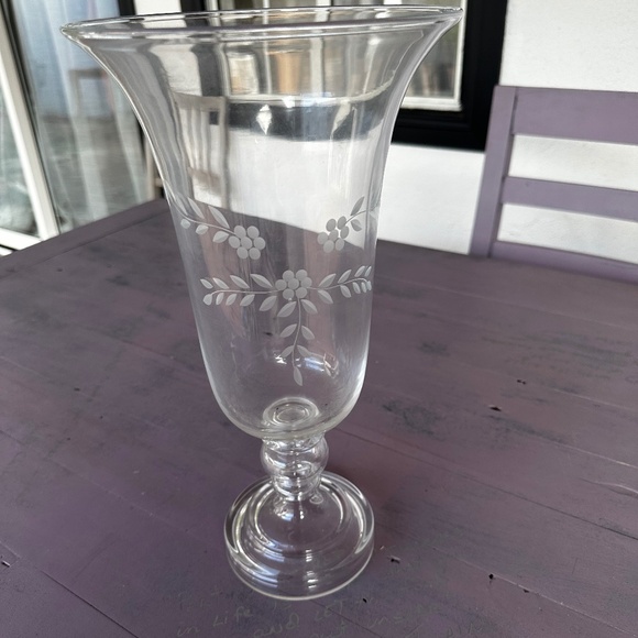 Anthropologie Tall Glass Flower Vase - Picture 1 of 7